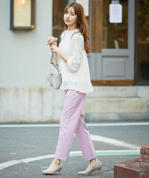 ANY SIS(エニィスィス)の「ハイウエストテーパード パンツ(その他パンツ・レディース・ダークブラウン系/ベージュ系/ライラック系・1/2/3)」の20枚目の写真