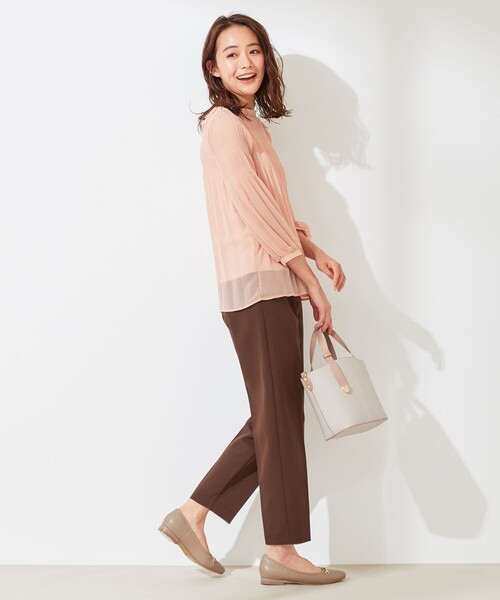 ANY SIS(エニィスィス)の「ハイウエストテーパード パンツ(その他パンツ・レディース・ダークブラウン系/ベージュ系/ライラック系・1/2/3)」の5枚目の写真