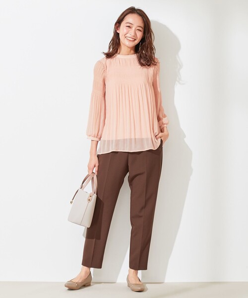 ANY SIS(エニィスィス)の「ハイウエストテーパード パンツ(その他パンツ・レディース・ダークブラウン系/ベージュ系/ライラック系・1/2/3)」の6枚目の写真
