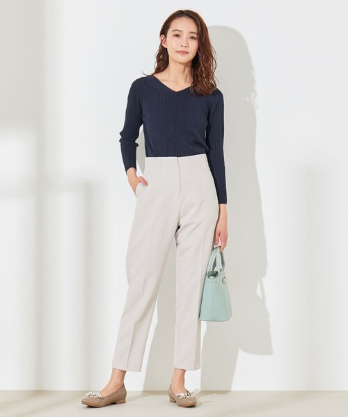 ANY SIS(エニィスィス)の「ハイウエストテーパード パンツ(その他パンツ・レディース・ダークブラウン系/ベージュ系/ライラック系・1/2/3)」の8枚目の写真