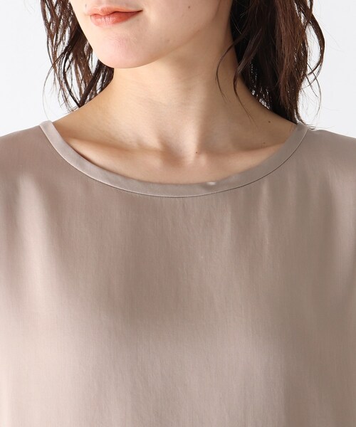 JET（ジェット）の「◆【ウォッシャブル】テロントサテン半袖ブラウス（シャツ/ブラウス・レディース・ブラック/カーキ/ベビーピンク/ライトベージュ・80/04）」の16枚目の写真