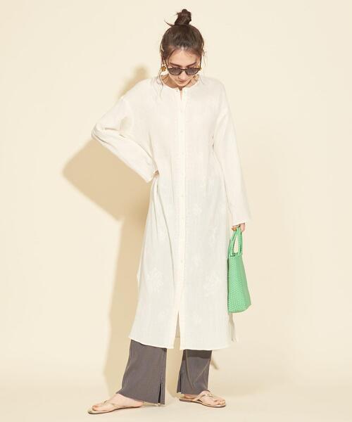 BEAUTY&YOUTH UNITED ARROWS(ビューティーアンドユースユナイテッドアローズ)の「BY∴ エンブロイダリーペイズリーワンピース -ウォッシャブル-(ワンピース・レディース・オフホワイト/ブラック/コバルトブルー・FREE)」の12枚目の写真