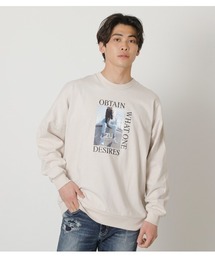 AZUL by moussy | OBITAIN PHOTO LONG TEE/ブテインフォトロングTシャツ(スウェット)