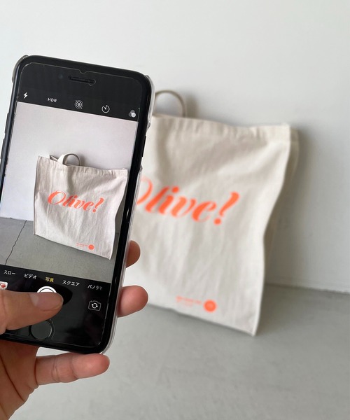 CANAL JEAN（キャナルジーン）の「RED CHOP WORKS(レッドチョップワークス) 蛍光ロゴエコバッグ（トートバッグ・レディース・イエロー/オレンジ・ONE SIZE）」の8枚目の写真