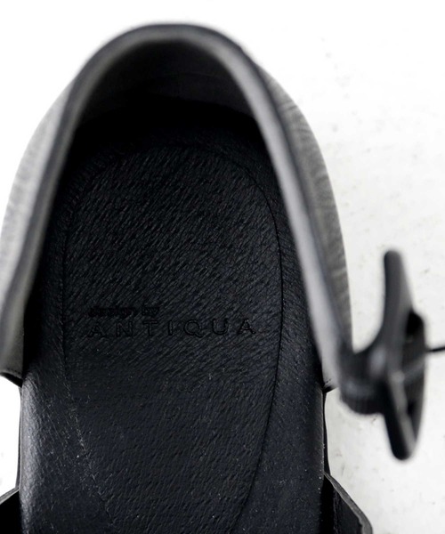 antiqua(アンティカ)の「クロス編みメッシュサンダル(サンダル・レディース・ブラック・L/M/LL/S)」の5枚目の写真