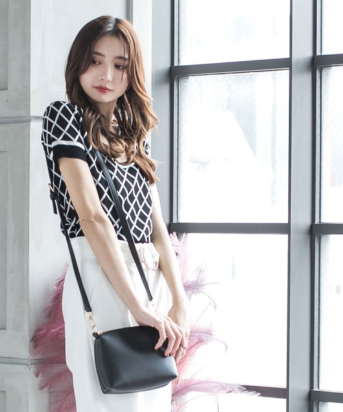 Julia Boutique（ジュリアブティック）の「ポーチ付きクリアハンドバッグ・ショルダーバッグ/21093（ハンドバッグ・レディース・ホワイト/ブラック・ONE）」の7枚目の写真