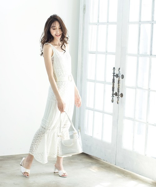 Julia Boutique（ジュリアブティック）の「ポーチ付きクリアハンドバッグ・ショルダーバッグ/21093（ハンドバッグ・レディース・ホワイト/ブラック・ONE）」の5枚目の写真