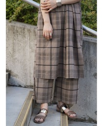 NICOLE white | チェックパンツ(その他パンツ)