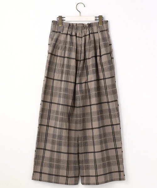NICOLE white（ニコルホワイト）の「チェックパンツ（その他パンツ・レディース・ベージュ/ブラック・FREE）」の15枚目の写真