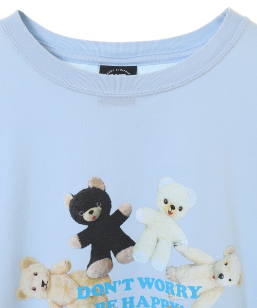 Candy Stripper（キャンディストリッパー）の「DON'T WORRY Tシャツ（Tシャツ/カットソー・レディース・ライトブルー/ブラック/オフホワイト/ピンク/サックスブルー・2/4/3）」の7枚目の写真