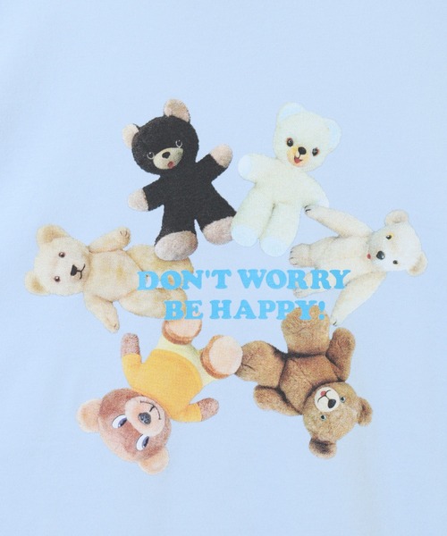 Candy Stripper（キャンディストリッパー）の「DON'T WORRY Tシャツ（Tシャツ/カットソー・レディース・ライトブルー/ブラック/オフホワイト/ピンク/サックスブルー・2/4/3）」の10枚目の写真
