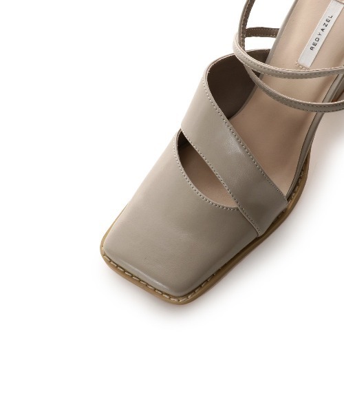 REDYAZEL（レディアゼル）の「スクエアトゥストラップミュールサンダル（サンダル・レディース・ベージュ/ブラック/シルバー・SMALL/MEDIUM/LARGE）」の20枚目の写真