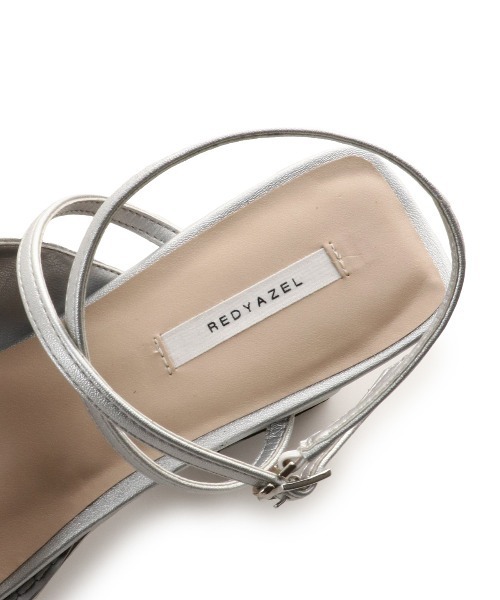 REDYAZEL（レディアゼル）の「スクエアトゥストラップミュールサンダル（サンダル・レディース・ベージュ/ブラック/シルバー・SMALL/MEDIUM/LARGE）」の21枚目の写真