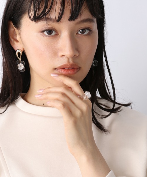 JEANASIS（ジーナシス）の「クリアボールピアス/944961（ピアス（両耳用）・レディース・シルバー/ゴールド・FREE）」の4枚目の写真