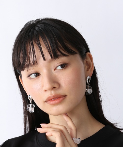 JEANASIS（ジーナシス）の「クリアボールピアス/944961（ピアス（両耳用）・レディース・シルバー/ゴールド・FREE）」の3枚目の写真