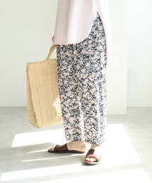 yuni | 《2021 early autumn 》コットン/キュプラ blooming print　earastic パンツ(その他パンツ)