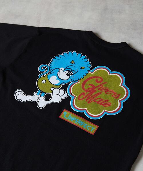 UNPERFECT（アンパーフェクト）の「[WEB限定]UNPERFECT MOCTARコラボプリントＴシャツ（Tシャツ/カットソー・メンズ・ホワイト/ブラック・4/3）」の5枚目の写真