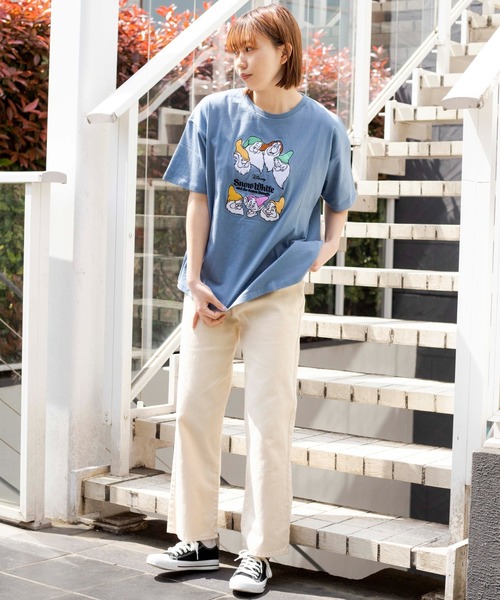 Disney(ディズニー)の「∴WEGO/別注 Disney刺繍Tシャツ(Tシャツ/カットソー・レディース・ダークグリーン/イエロー/ブルー・FREE)」の9枚目の写真