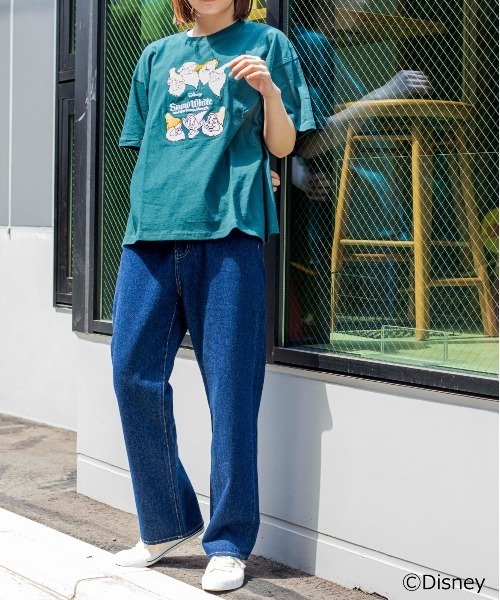 Disney(ディズニー)の「∴WEGO/別注 Disney刺繍Tシャツ(Tシャツ/カットソー・レディース・ダークグリーン/イエロー/ブルー・FREE)」の20枚目の写真