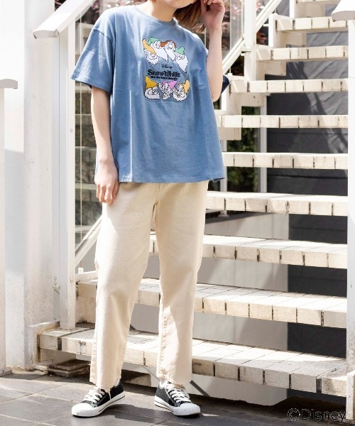 Disney(ディズニー)の「∴WEGO/別注 Disney刺繍Tシャツ(Tシャツ/カットソー・レディース・ダークグリーン/イエロー/ブルー・FREE)」の19枚目の写真