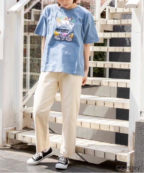 Disney(ディズニー)の「∴WEGO/別注 Disney刺繍Tシャツ(Tシャツ/カットソー・レディース・ダークグリーン/イエロー/ブルー・FREE)」の18枚目の写真