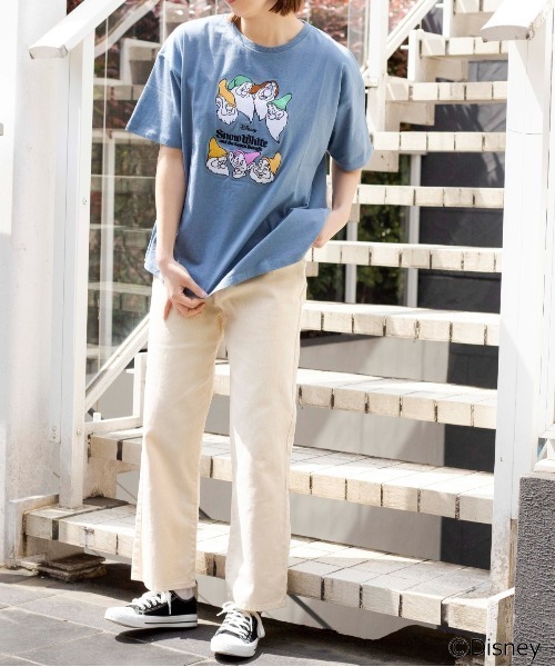 Disney(ディズニー)の「∴WEGO/別注 Disney刺繍Tシャツ(Tシャツ/カットソー・レディース・ダークグリーン/イエロー/ブルー・FREE)」の17枚目の写真