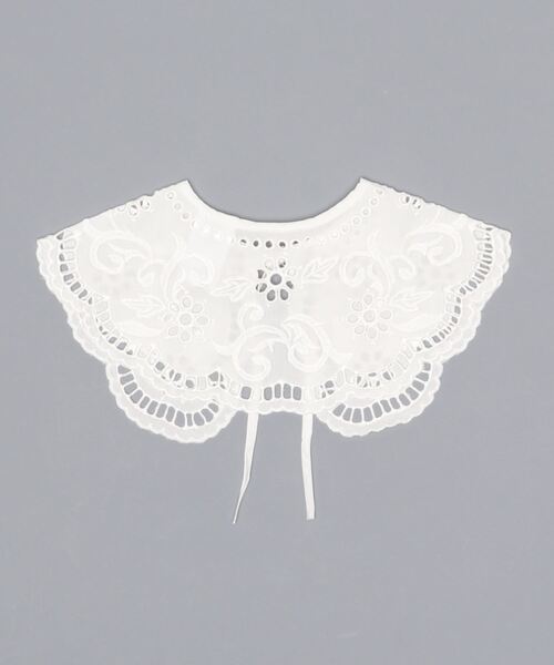 MERLOT（メルロー）の「おはなレースつけ襟（付け襟・レディース・ホワイト・FREE）」の9枚目の写真