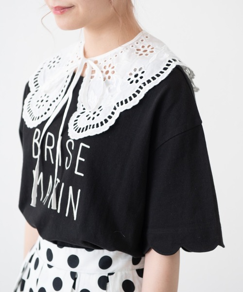 MERLOT（メルロー）の「おはなレースつけ襟（付け襟・レディース・ホワイト・FREE）」の5枚目の写真