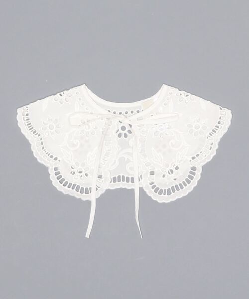MERLOT（メルロー）の「おはなレースつけ襟（付け襟・レディース・ホワイト・FREE）」の22枚目の写真