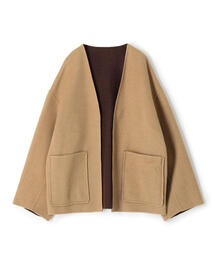 DES PRES（デ・プレ）の「ライトダブルフェイスシャギー ノーカラー