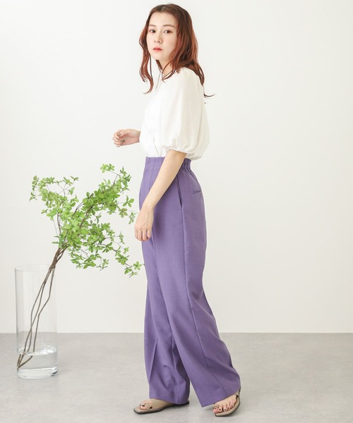 SENSE OF PLACE by URBAN RESEARCH（センスオブプレイスバイアーバンリサーチ）の「ボリュームスリーブドッキングTシャツ（Tシャツ/カットソー・レディース・ベージュ/ブラック/オフホワイト・ONE）」の11枚目の写真