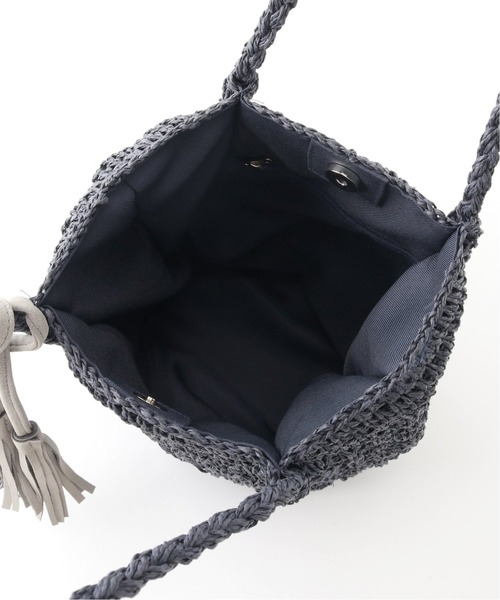 JOURNAL STANDARD relume（ジャーナルスタンダード　レリューム）の「《WEB限定2》RELUME ペーパーフリンジBAG◆（ハンドバッグ・レディース・ネイビー/ナチュラル/カーキ・FREE）」の17枚目の写真