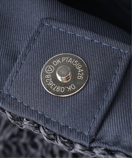 JOURNAL STANDARD relume（ジャーナルスタンダード　レリューム）の「《WEB限定2》RELUME ペーパーフリンジBAG◆（ハンドバッグ・レディース・ネイビー/ナチュラル/カーキ・FREE）」の13枚目の写真