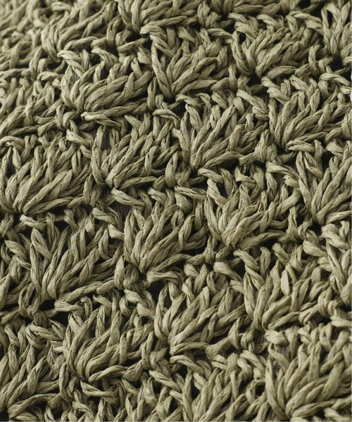 JOURNAL STANDARD relume（ジャーナルスタンダード　レリューム）の「《WEB限定2》RELUME ペーパーフリンジBAG◆（ハンドバッグ・レディース・ネイビー/ナチュラル/カーキ・FREE）」の11枚目の写真