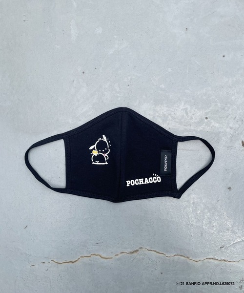 FIG&VIPER（フィグアンドバイパー）の「ポチャッコフェイスマスク（マスク・レディース・ホワイト/ブラック/ピンク・FREE）」の2枚目の写真