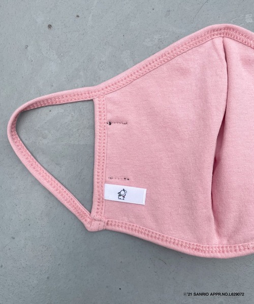 FIG&VIPER（フィグアンドバイパー）の「ポチャッコフェイスマスク（マスク・レディース・ホワイト/ブラック/ピンク・FREE）」の6枚目の写真