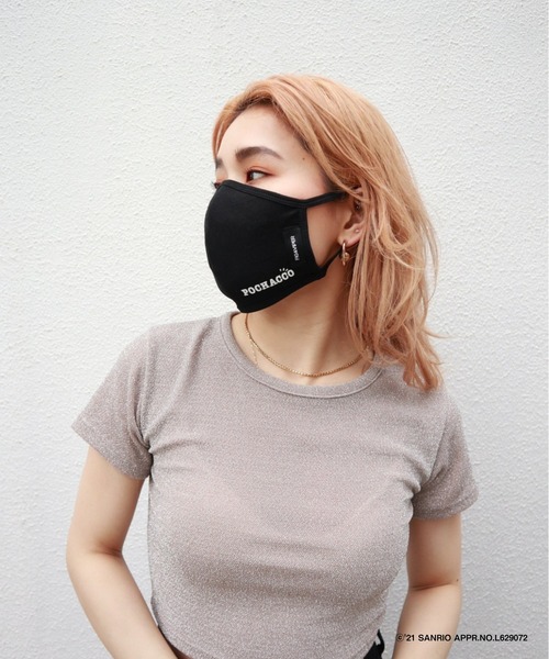 FIG&VIPER（フィグアンドバイパー）の「ポチャッコフェイスマスク（マスク・レディース・ホワイト/ブラック/ピンク・FREE）」の8枚目の写真