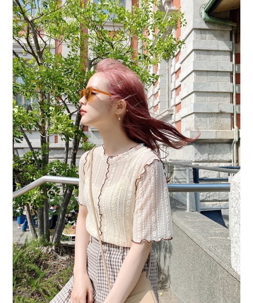 JUMELLE（ジュメロ）の「ポイントメロウT（Tシャツ/カットソー・レディース・ベージュ・FREE）」の14枚目の写真