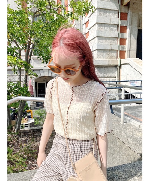 JUMELLE（ジュメロ）の「ポイントメロウT（Tシャツ/カットソー・レディース・ベージュ・FREE）」の6枚目の写真