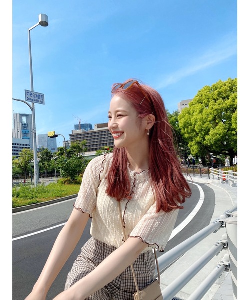 JUMELLE（ジュメロ）の「ポイントメロウT（Tシャツ/カットソー・レディース・ベージュ・FREE）」の9枚目の写真