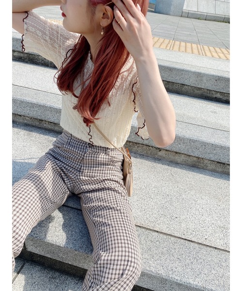 JUMELLE（ジュメロ）の「ポイントメロウT（Tシャツ/カットソー・レディース・ベージュ・FREE）」の5枚目の写真