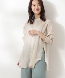 N.（N. Natural Beauty Basic） | サイドボタンシアーシャツ(シャツ/ブラウス)