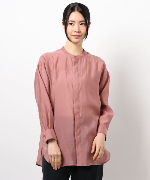 N.（N. Natural Beauty Basic）（エヌエヌナチュラルビューティーベーシック）の「サイドボタンシアーシャツ（シャツ/ブラウス・レディース・ホワイト/レッド/ライトグリーン・MEDIUM）」の20枚目の写真