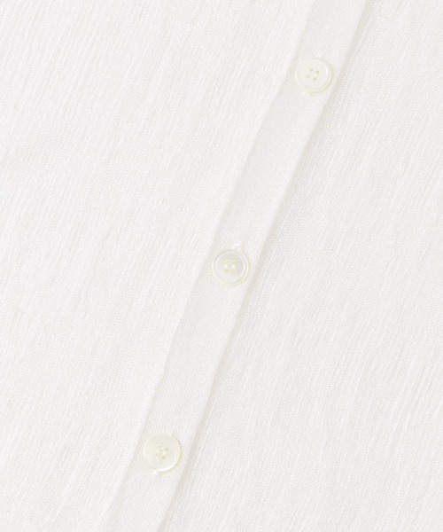 KBF+（ケービーエフプラス）の「KBF+　シアーカーディガン（カーディガン/ボレロ・レディース・オフホワイト/レッド系その他/ブラック・ONE）」の12枚目の写真