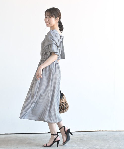 袖コンシャスバックリボンワンピース ワンピース Rps アールピーエス のファッション