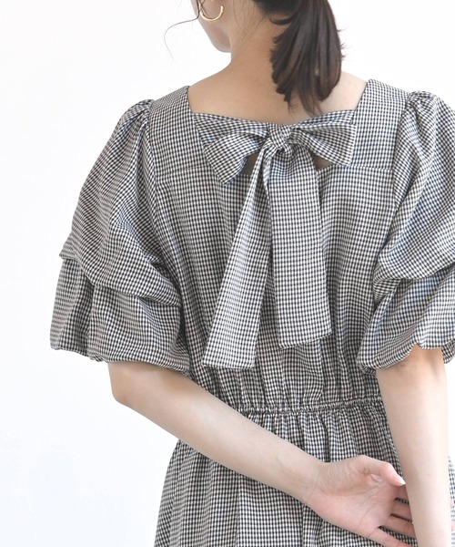 袖コンシャスバックリボンワンピース ワンピース Rps アールピーエス のファッション