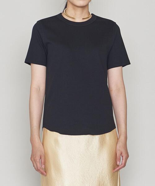 ASTRAET（アストラット）の「＜ASTRAET（アストラット）＞CO/PU クルーネック Tシャツ②（Tシャツ/カットソー・レディース・ホワイト/ブラック・FREE）」の3枚目の写真