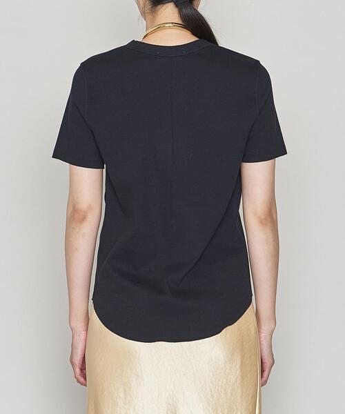 ASTRAET（アストラット）の「＜ASTRAET（アストラット）＞CO/PU クルーネック Tシャツ②（Tシャツ/カットソー・レディース・ホワイト/ブラック・FREE）」の5枚目の写真