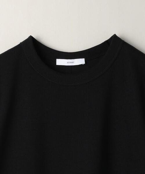 ASTRAET（アストラット）の「＜ASTRAET（アストラット）＞CO/PU クルーネック Tシャツ②（Tシャツ/カットソー・レディース・ホワイト/ブラック・FREE）」の12枚目の写真
