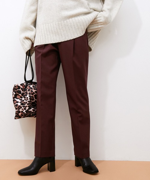 ADAM ET ROPE'（アダムエロペ）の「スリムスラックス（スラックス・レディース・ブラック/ダークブラウン/ピンク・38/36/34）」の3枚目の写真